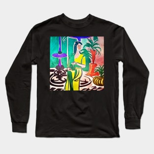 Tea time-Matisse inspired Long Sleeve T-Shirt